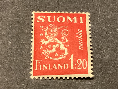 151/ 1930 M30 Leijona punainen 1,20 mk ** postituore