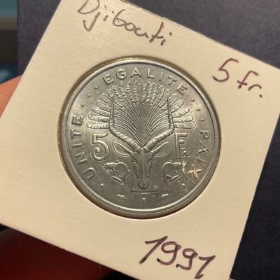Djibouti 5 Francs 1991