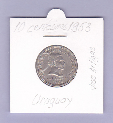 Uruguay 10 Centesimos v.1953 KM#35