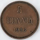 5 Penniä Suomi 1906 - pikkukuva 1