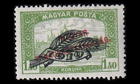 Unkari 307 * Parlamenttitalo vehnäntähkä pp 1.40 Kr (1920