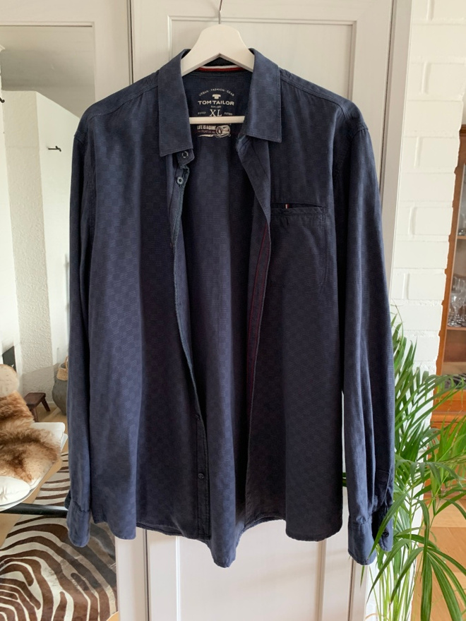 Tom Tailor sininen kaulauspaita koko XL