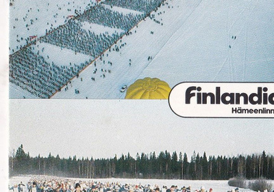 Finlandia hiihto, sommitelmakortti . e305