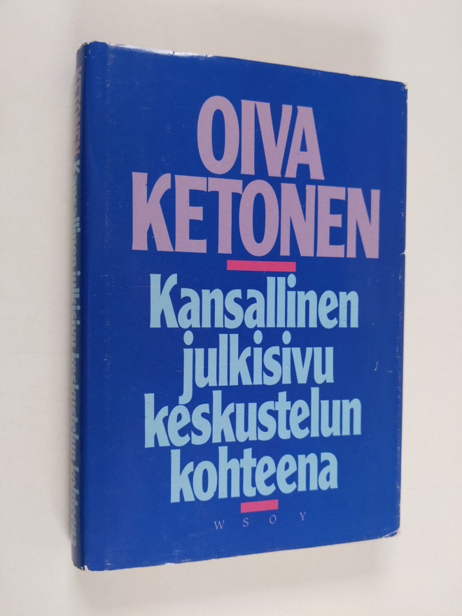 Oiva Ketonen : Kansallinen julkisivu keskustelun kohteena