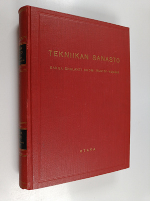 Tekniikan sanasto : saksa-englanti-suomi-ruotsi = Teknisk...