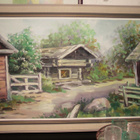 Maalaismaisema taulu, Risto Vuolas, noin 110x64cm - pikkukuva 2