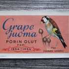PORIN OLUT etiketti.....Grape juoma, Tikli. - pikkukuva 1