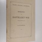 Beskrifning till kartbladet N:o 22 : Walkeala - pikkukuva 1