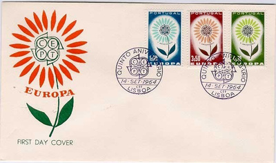 Portugal 1964 Eurooppa FDC