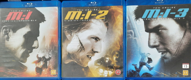 MISSION IMPOSSIBLE 1 - 3 BLU-RAY
