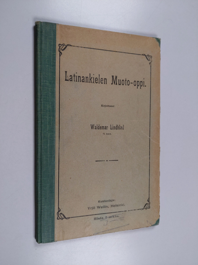 Waldemar Lindblad : Latinankielen muoto-oppi