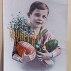 Pikkuherralla koristeltuja Pääsiäismunia ja kukkia, p. 1920 - pikkukuva 1