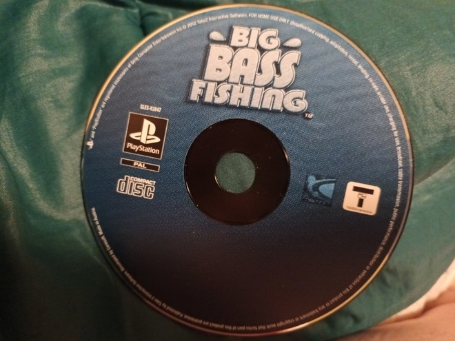 SLES-03847 Sony PS1 Big Bass Fishing videopeli L