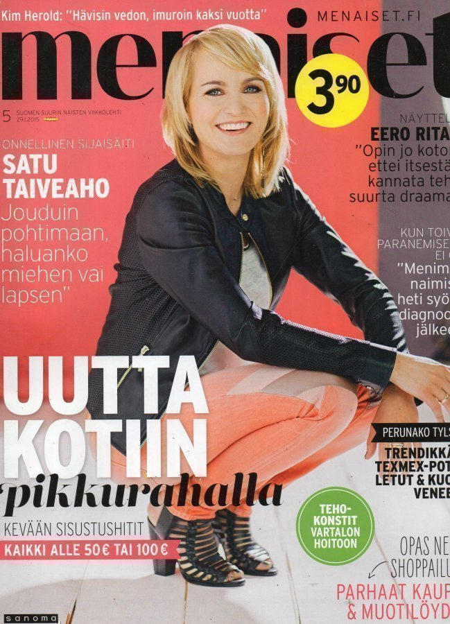 Me Naiset n:o 5 2015 Satu & Antti. Eero Ritala. Kim Herold.