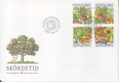 Ruotsi FDC 2003 sadonkorjuu