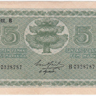 5 Markkaa 1922 Litt.B, B-sarjaa, kl.7 - pikkukuva 1