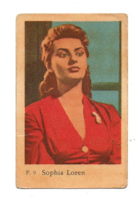 Purkkakuva P. n:o 9 SOPHIA LOREN