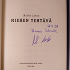 Marko Leino : Miehen tehtävä (signeerattu) - pikkukuva 3