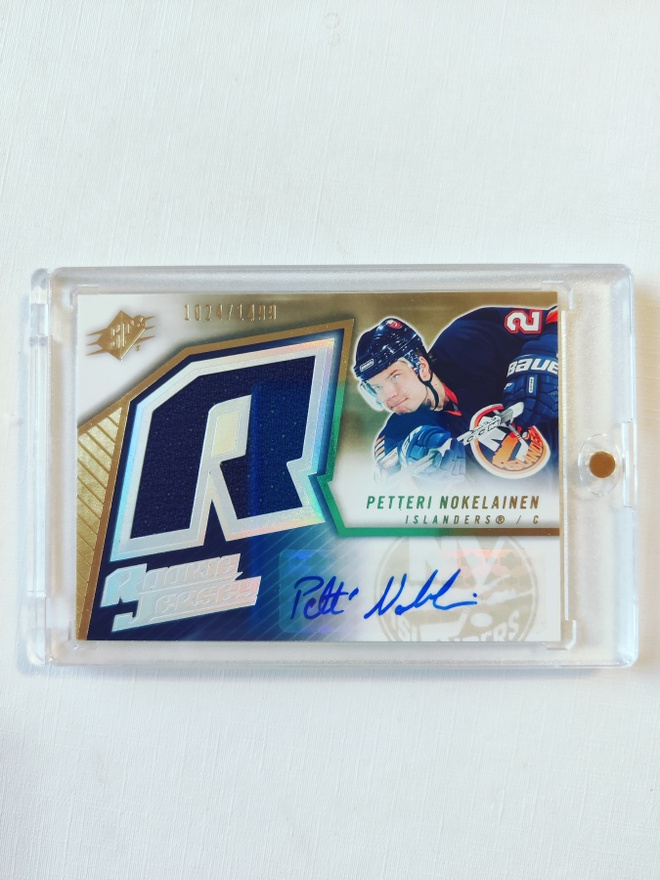 Petteri Nokelainen - 05-06 SPx Rookie Jersey Autograph /1499