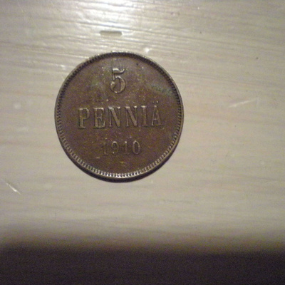 5 penniä 1910