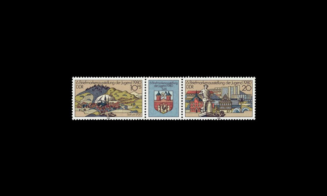 DDR 2532-3_ds ** Nuorisopostimerkkinäyttely (1980)