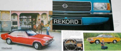 1977 Opel Rekord Coupé jne esite - KUIN UUSI - 20 sivua