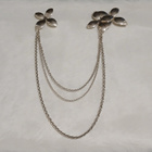 Efva Attling Anemone Brooch hopeinen rintaneula - pikkukuva 2