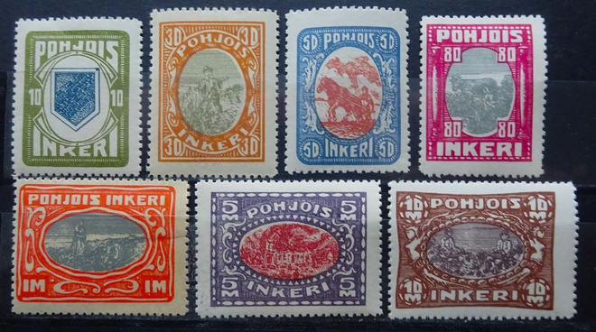 POHJOIS-INKERI 7. HYVÄ 7 KPL ** KOKO SARJA V. 1920...KATSO!