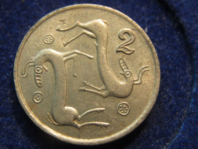 2 cents 1985. Kypros - Cyprus
