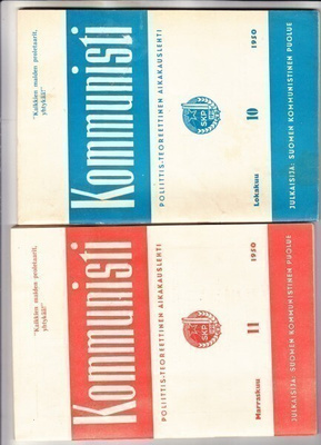 1950 Kommunisti lehden kaksi numeroa