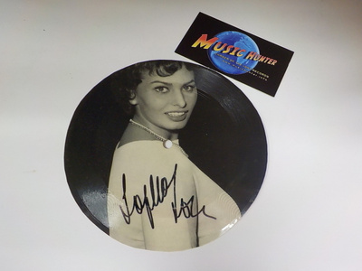 SOPHIA LOREN - MELODY OF LOVE POSTIKORTTIÄÄNILEVY + NIMMARI