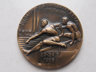 Suomi-Espanja-Italia-Unkari maaottelu 1985