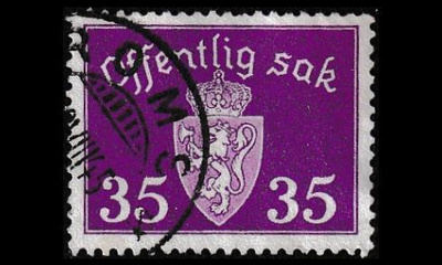 Norja 40 o Virkamerkki 35 öre (1939)