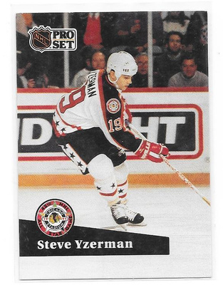1991-92 ProSet French #281 Steve Yzerman Detroit Red Wings