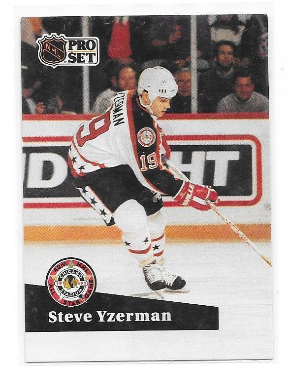 1991-92 ProSet French #281 Steve Yzerman Detroit Red Wings