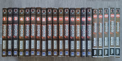 Berserk manga 1-17 , 31-33 ja 35 (21 pokkaria)