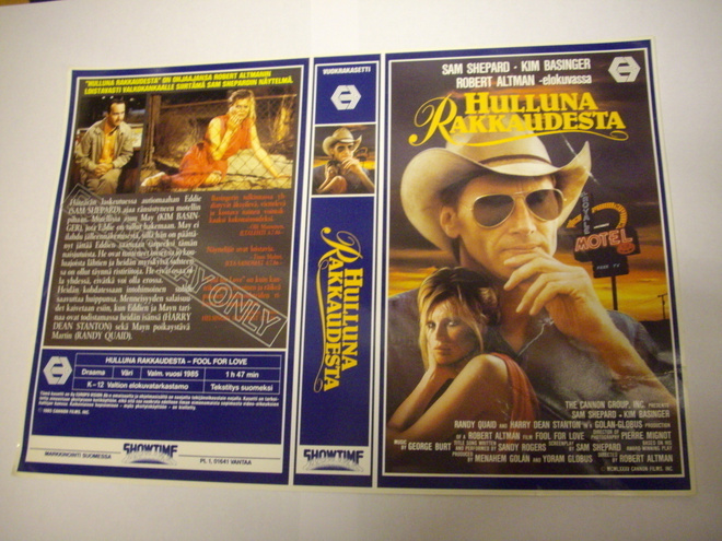 Vhs kansipaperi Fix - HULLUNA RAKKAUDESTA (Sis.postikulut)