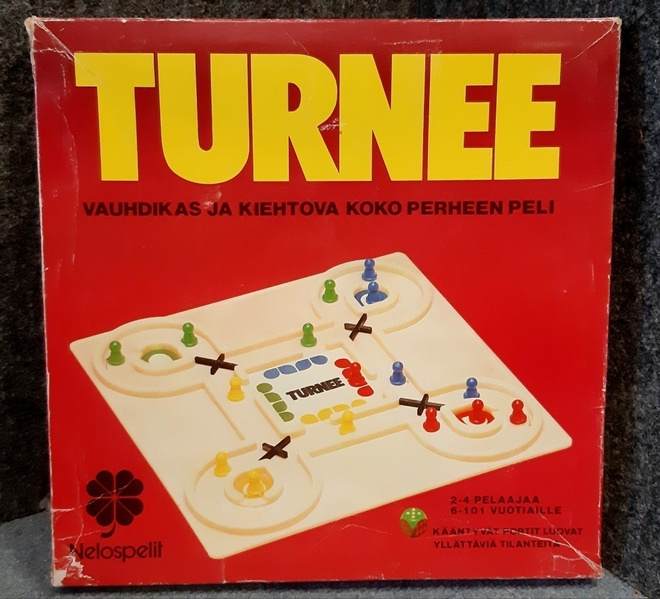 Turnee vintage vauhdikas lautapeli. Nelostuote Ky