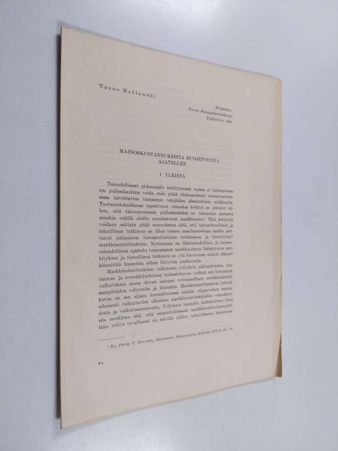 Mainoskustannuksista budjetointia ajatellen