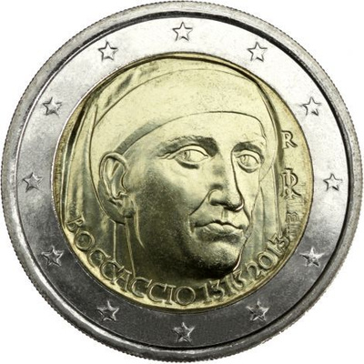 Italia 2013 2 € Giovanni Boccaccio UNC