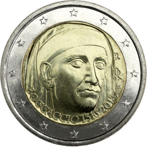 Italia 2013 2 € Giovanni Boccaccio UNC