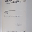 P. T. Mäntylä : Crown and Shape Control in the Rolling of... - pikkukuva 1