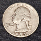 USA Hopea Washington quarter 1954 - pikkukuva 1
