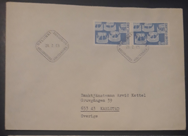 1969  Pohjola Norden FDC merkkiparilla