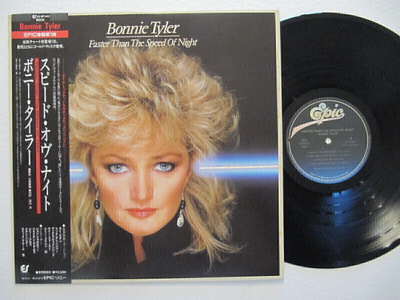 Bonnie Tyler Faster Than The Speed Of Night Japani LP OBI