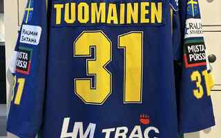 Miikka Tuomainen Rauman Lukko aito game worn pelipaita