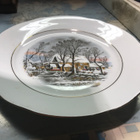 QUALITY PORCELEAN GERMANY 19,5cm kultareunalla - pikkukuva 1