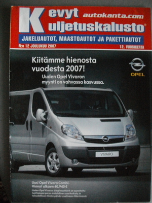 Kevyt kuljetuskalusto Nro 12/2007 (26.3)