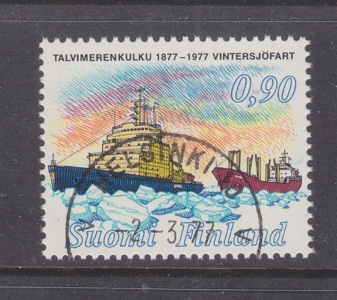 1977 Talvimerenkulku loistoleimalla.