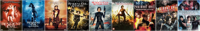 Resident Evil -leffat 1-11, Milla Jovovich, 11xDVD